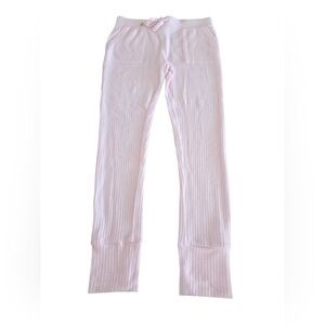 Honeydew Light Pink Waffle-Knit Jogger